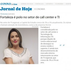 Vector é destaque do Jornal O Povo (CE)